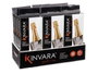 Kinvara Enfriador de bouteille de champagne gris 17,5x3x8 cm PVC (Set de 24)