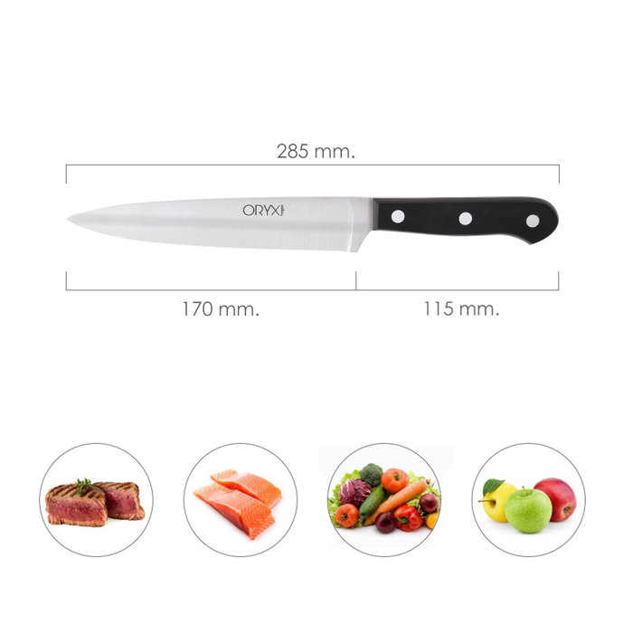 ORYX Couteau de cuisine Grenoble Noir