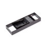 Emuca Orderbox Porte-couteau pour tiroir, 150x470mm, Acier et Bois, Gris antracite