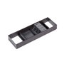Emuca Orderbox Porte-couteau pour tiroir, 150x470mm, Acier et Bois, Gris antracite