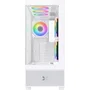 Xigmatek Alphard Arctic - Boitier PC moyen tour E-ATX blanc sans alimentation - 6 ventilateurs 120 mm A-RGB - Ports USB 3.0 - Panneaux verre trempé