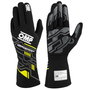 Omp Gants de Course FIA 8856-2018 My2025 Noir - Fluo Jaune Taille XL OMPIB0-0777-B01-178-XL