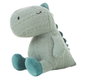 Creaciones Llopis - Peluche de collection dinosaure, hippopotame, licorne - 30 cm - Lot de 3 animaux de la jungle