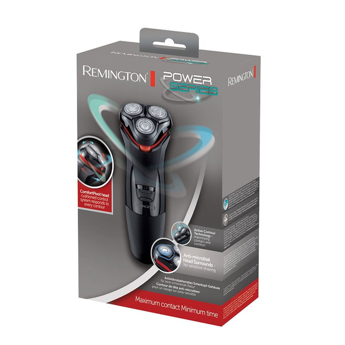 Remington PR1330 PowerSeries Rasoir Électrique Rotatif Noir et Rouge Remington PR1330 PowerSeries Rasoir Électrique Rotatif Noir et Rouge