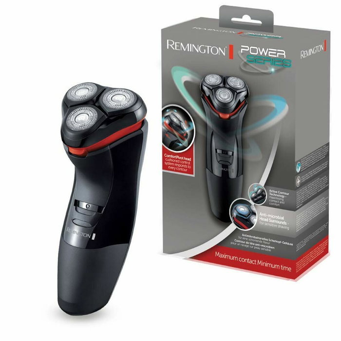 Remington PR1330 PowerSeries Rasoir Électrique Rotatif Noir et Rouge Remington PR1330 PowerSeries Rasoir Électrique Rotatif Noir et Rouge