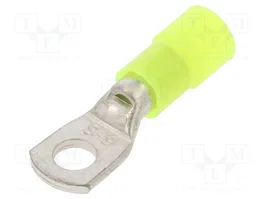 BM GROUP Connecteur à anneau tubulaire isolé jaune M5 4÷6mm²