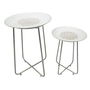 Table d'appoint Home ESPRIT Blanc Doré 48 x 48 x 66 cm