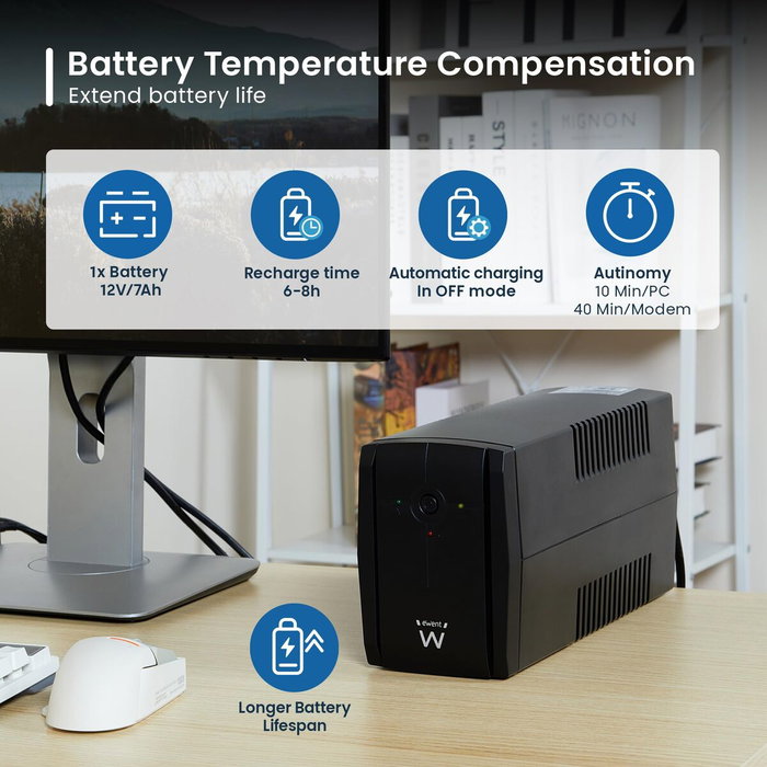Ewent EW3995 780VA/390W avec AVR Ewent EW3995 780VA/390W avec AVR
