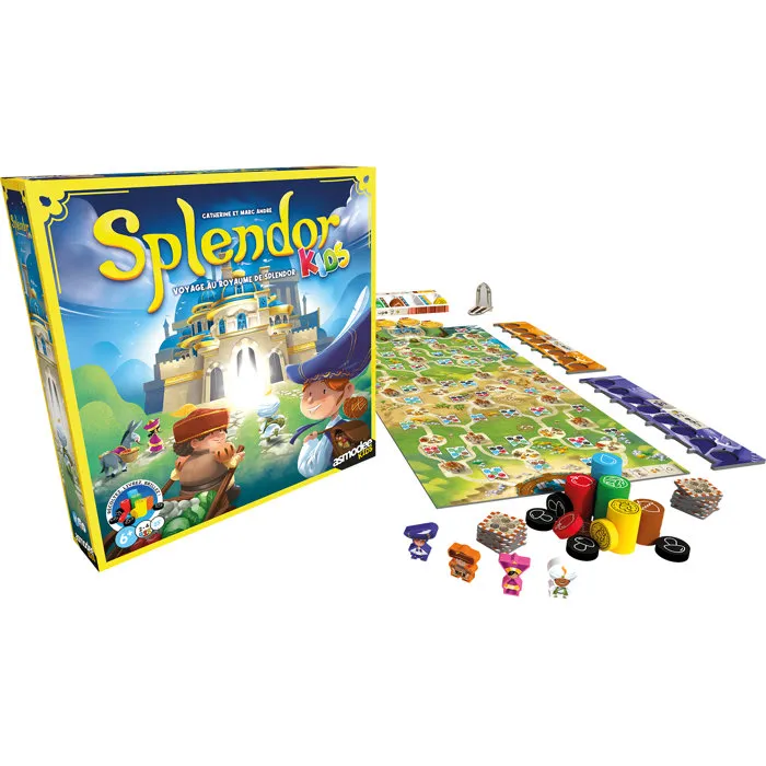 Asmodee Splendor Kids - Jeu de société pour enfants de 4 à 8 ans - Version française - 1 joueur ou plus - Multicolore Asmodee Splendor Kids - Jeu de société pour enfants de 4 à 8 ans - Version française - 1 joueur ou plus - Multicolore