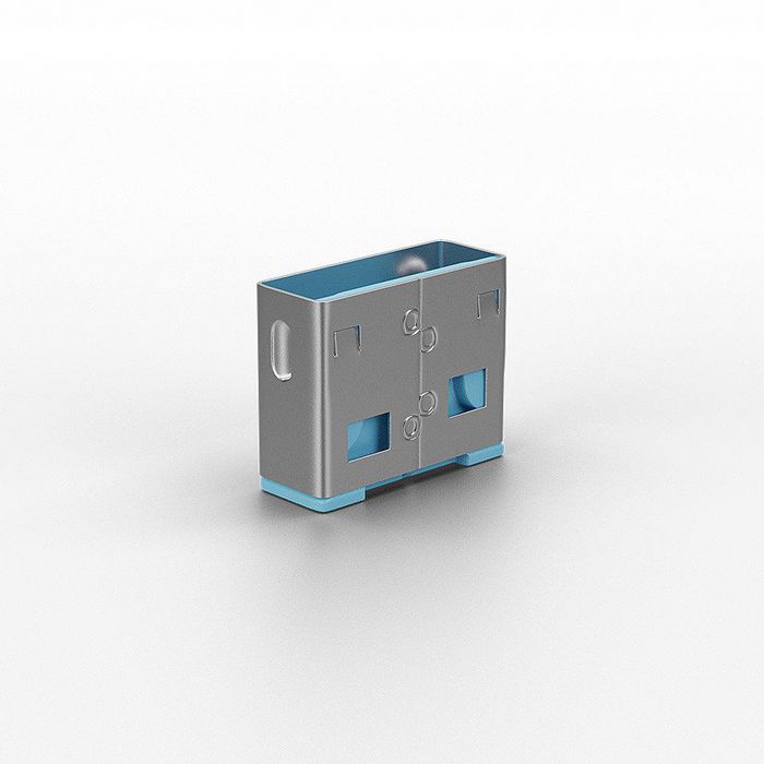 Lindy USB Port Blocker - Bloqueur de port USB Type A sans clé - Lot de 10 - Code couleur : Bleu