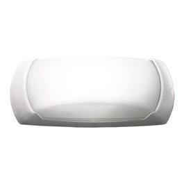 Fumagalli Aplique mural ovalé Francy-OP Blanc LED E27 IP66 Résine UV 300x85x130mm