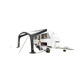 Baya Sun Ombréa Air - Toit de soleil gonflable, montage rapide en un point, hauteur 235-250 cm, toit gris clair anti-chaleur, polyester 150D, 5.8 kg