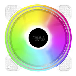 Keep Out XFC-120DRW White ARGB 120mm