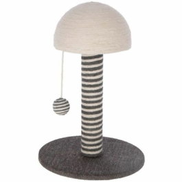 Kerbl Poteau griffoir Funghi Gris et blanc en Sisal 42 cm
