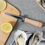Cook Concept Couteau à huîtres en acier inoxydable et bois de hêtre