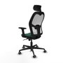 Piqueras y Crespo Chaise de Bureau avec Appui-tête Jorquera 2D036G2 Vert