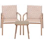 Home Deco Factory Salon de jardin Mexique Beige pour deux personnes