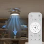 Philips Bliss - Ventilateur de plafond avec pales rétractables - Diamètre 106 cm - Bois - Éclairage LED intégré et télécommande