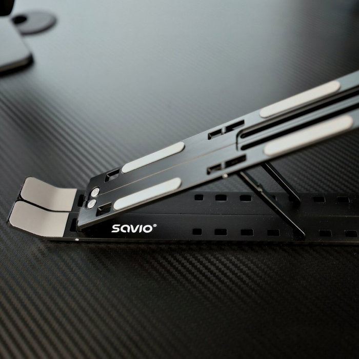 Savio Support pour Ordinateur Portable SAVPB-05 Aluminium Noir