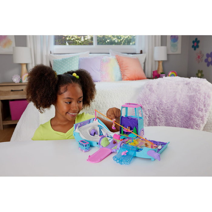 Mattel Polly Pocket Estuche Furgoneta Aventura Animal