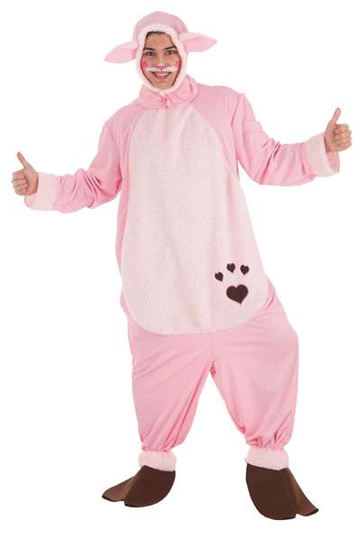 Creaciones Llopis - Déguisement adulte cochon mignon avec capuche - Combinaison pieds - Taille L Creaciones Llopis - Déguisement adulte cochon mignon avec capuche - Combinaison pieds - Taille L