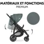 Hauck Poussette tout terrain RAPID 4D avec pliage a une main et 4 grandes roues motif Jungle - Jusqu'à 4 ans, suspension, dossier inclinable