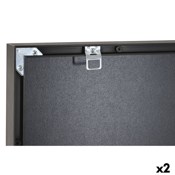 Cadre Home ESPRIT Aluminium Bois MDF 80 x 3,5 x 120 cm (2 Unités)