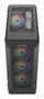 Genesis Irid 505 Boîtier PC Gaming Midi Tower Noir Verre Trempé 4 Ventilateurs ARGB 120mm
