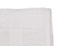 Berilo Serviette de toilette unie 70x130 cm Blanc coton polyester (Set de 12)