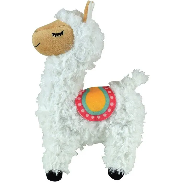 Fun House Lot de Vaisselle Les Amis Fruits - Verre 220 ml, Assiette Creuse Ø16 cm, Assiette Plate Ø22 cm, Couverts Enfant, Peluche Lama 27 cm