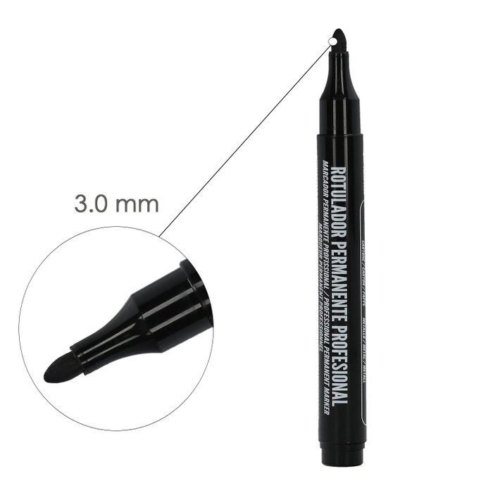 WOLFPACK LINEA PROFESIONAL Marqueur Permanent Professionnel Noir
