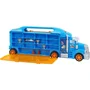 KLEIN 2474 - Grand camion de transport pour voitures miniatures Hot Wheels avec rampe et accessoires - Mallette de rangement avec 26 compartiments - Jouet pour enfants dès 3 ans