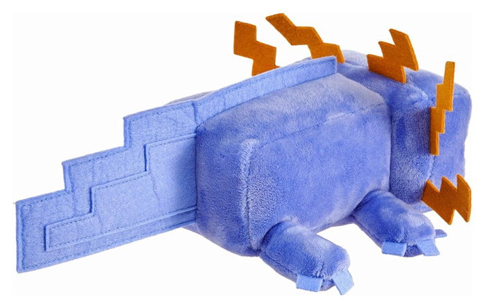 Minecraft peluche Axolotl Bleu 20 cm