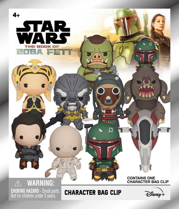Monogram Int. Star Wars: Le Livre de Boba Fett Présentoir de 24 porte-clés 3D en PVC série 1