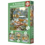 Educa Puzzles Progressifs La Ville des Lapins - Lot de 4 (12 à 25 pièces)
