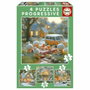 Educa Puzzles Progressifs La Ville des Lapins - Lot de 4 (12 à 25 pièces)