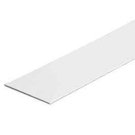Q&Q Cinta plana inglesa en PVC, blanc, 15 mm x 500 m