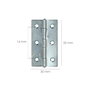 WOLFPACK LINEA PROFESIONAL Charnière 5005 zinguée 2 1/4 pouces