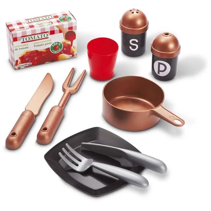 Ecoiffier Cuisine Coquillette 1697 - Cuisine de Jeu Complète pour Enfants avec Four, Évier et Accessoires - Jouet d'imitation Français