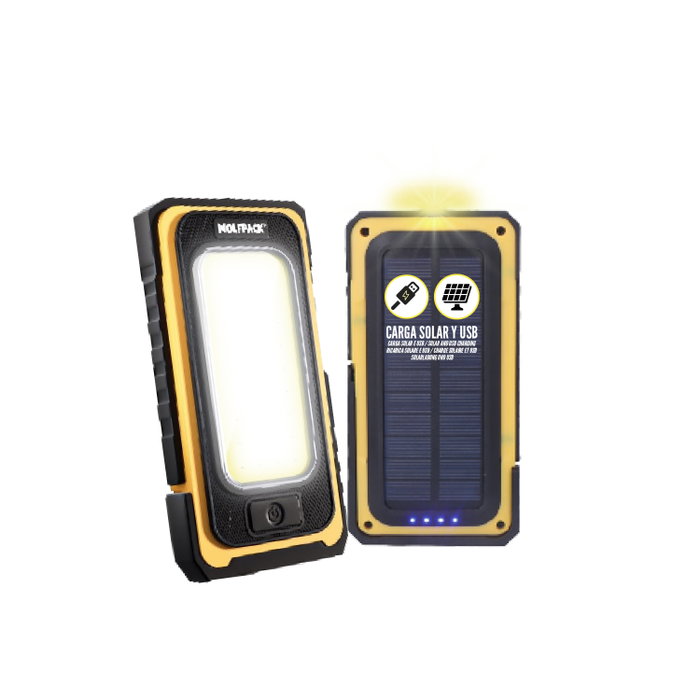 WOLFPACK LINEA PROFESIONAL Lampe torche LED solaire rechargeable 10W 750 lumens