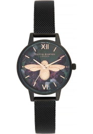 OLIVIA BURTON OB16AD39 - Montre pour femme noir avec motif Moulded Bee