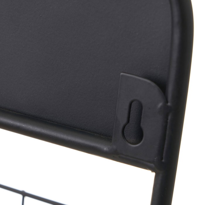 Porte-rouleaux de Cuisine Noir Naturel Fer 34 x 11 x 39 cm Porte-rouleaux de Cuisine Noir Naturel Fer 34 x 11 x 39 cm