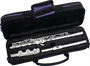 SML Fl400Re Flûte Traversière en Nickel Argenté avec Mécanisme Mi - Clés Ouvertes, Pied Do - Kit BG