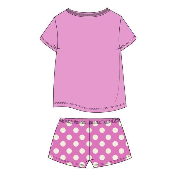 Cerdá Pijama court Minnie en jersey coton pour fille 4 ans - Rose