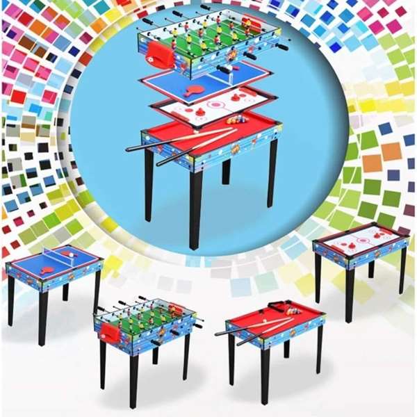 Ociotrends Mesa multijuegos 4 en 1 94x50,5x73,5 cm MDF Multilingue Ociotrends Mesa multijuegos 4 en 1 94x50,5x73,5 cm MDF Multilingue