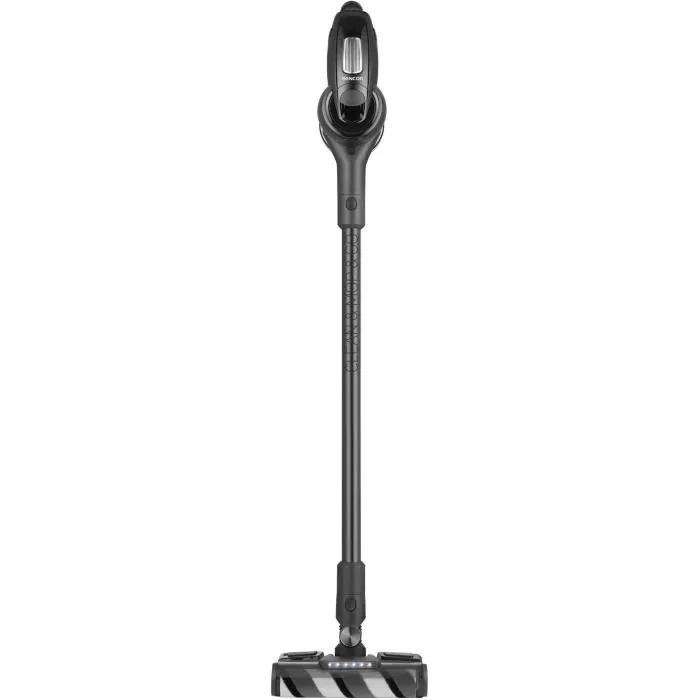 Sencor SVC 8776BK Aspirateur balai sans fil 4-en-1 400 W avec batterie Li-ion 50 min, brosse motorisée LED et filtre HEPA - Noir
