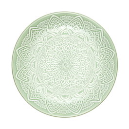Home Deco Factory Plat à dessert Mirage vert 19,5 cm