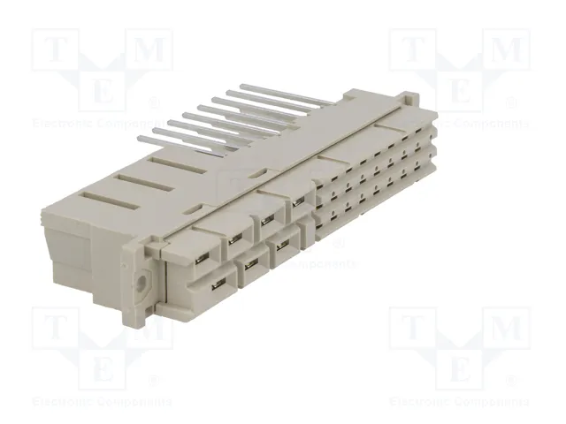 HARTING Connecteur DIN 41612 femelle droit 31 broches (7+24) HARTING Connecteur DIN 41612 femelle droit 31 broches (7+24)