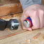 Workpro Jeu de 3 ciseaux à bois, lames acier chrome-vanadium, 12/20/25 x 267 mm, ergonomique rouge et bleu