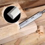 Workpro Jeu de 3 ciseaux à bois, lames acier chrome-vanadium, 12/20/25 x 267 mm, ergonomique rouge et bleu